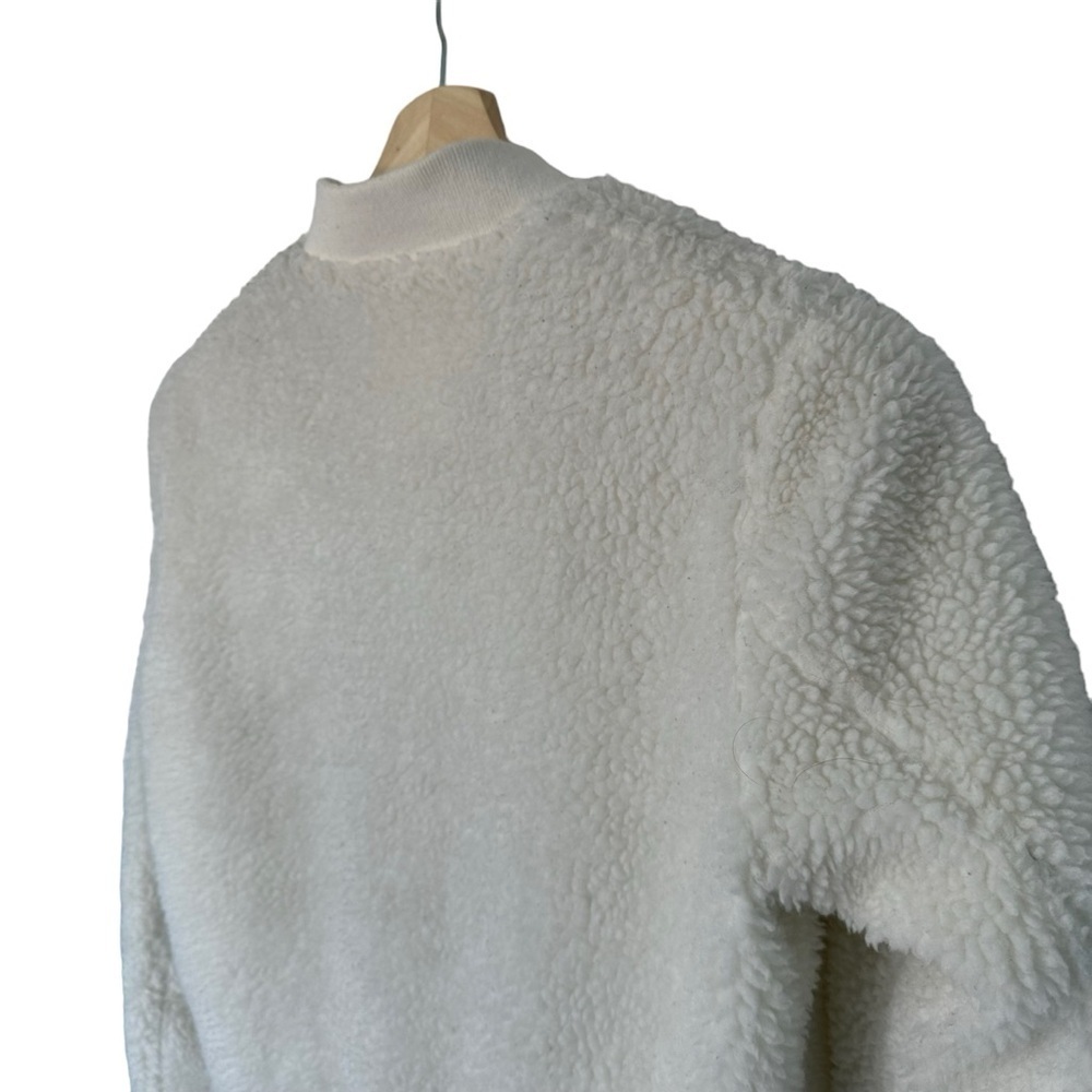 LEVIS SHERPA LINED  PUFFER JACKET WOMENS SIZE S | OFF-WHITE EXCELLENT CONDITION - Picture 4 of 6